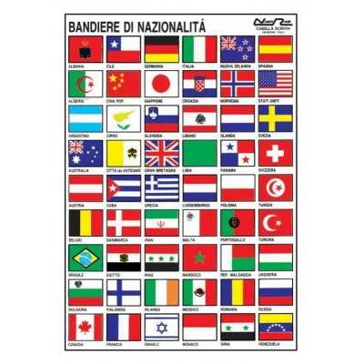 World Nations Naval ensigns sticker 16x24cm N31812621812