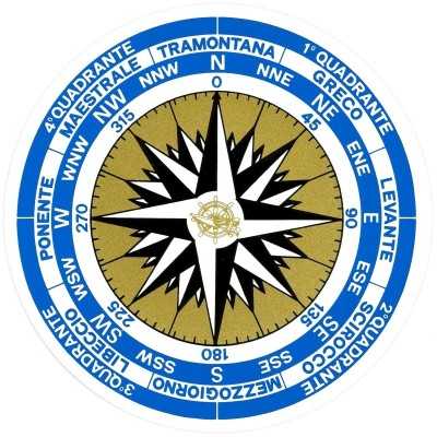 Compass-rose/Rose of the Winds sticker D.15cm N31812621815