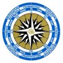 Compass-rose/Rose of the Winds sticker D.15cm N31812621815