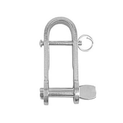 Stainless steel shackle with snap-lock and stopper bar Pin 6mm MT0121574