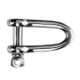 Stainless steel long shackle with screw-lock Pin 4 mm N61641100460