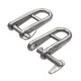 Stainless steel shackle with snap-lock and stopper bar - Pin 5 mm N61641100484