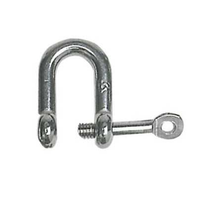 Stainless steel U-shackle with captive pin 14mm OS0822014