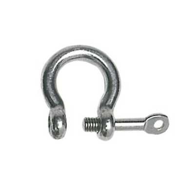 Stainless steel Bow shackle with captive pin 5mm 10 piece pack OS0822105
