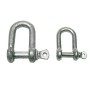 Galvanised steel D-shackle Pin 5mm 10 piece pack OS0832005