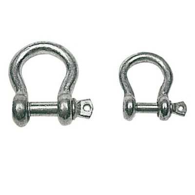 Galvanised steel bow shackle Pin 6mm 20 piece pack OS0832906