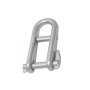 Stainless steel shackle with captive locking pin 6mm OS0876406