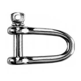 Set 10 pieces Stainless steel shackle with screw-lock - Pin 12 mm N61641100457-10 Set 10 pieces Stainless steel shackle with screw-lock - Pin 12 mm N61641100457-10