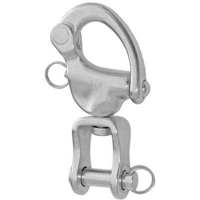 AISI 316 Snap-shackle w/swivel for spinnaker L.87mm N60641028601