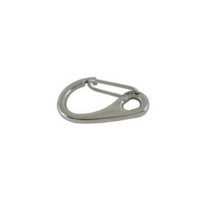 Stainless steel snap-hook with spring opening 50 mm N606410V2920