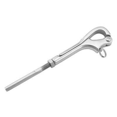 Stainless steel pelican hook for stainless steel cables Ø 3mm OS0528301