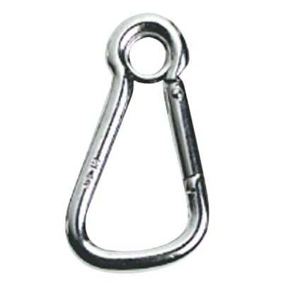 Stainless steel wide opening snap hook with eyelet 14mm OS0917808