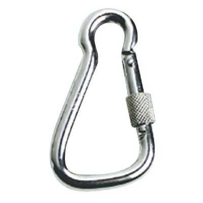 Carabiner hook AISI 316 large w.safety tread 23 mm OS0917912