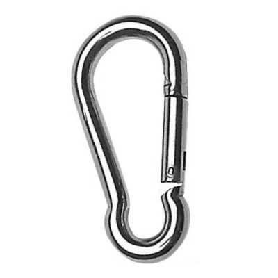Stainless steel snap hook without eye 4mm 10 piece pack OS0918704