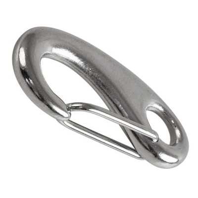 Stainless steel snap hook with spring opening L.31mm 10 piece pack OS0924731