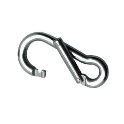 Stainless steel snap hook with asymmetric opening 80mm OS0959008
