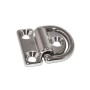 Foldable stainless steel ring Base with 3 holes 65x64mm Breaking load 2200kg OS3986681