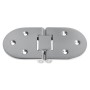 Stainless Steel Microcast Oval Hinge with bores 80x30x3mm for hatches OS3829001