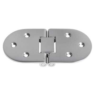 Stainless Steel Microcast Oval Hinge with bores 100x40x4mm for hatches OS3829002