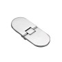 Stainless Steel Blind Microcast Oval Hinge with studs 100x40x4mm OS3829020