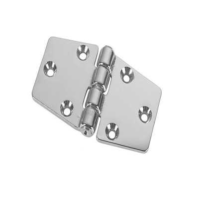 Stainless steel shiny hinge 74x60 mm OS3844008