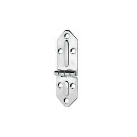 Stainless steel Chromelux Corner Hinge 127x40mm Thickness 2.5mm OS3844400