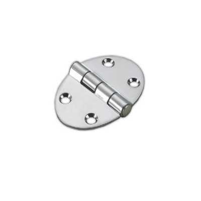 Stainless steel Oval hinge 48x67x2mm Semi-embedded Srew Mounting OS3845002