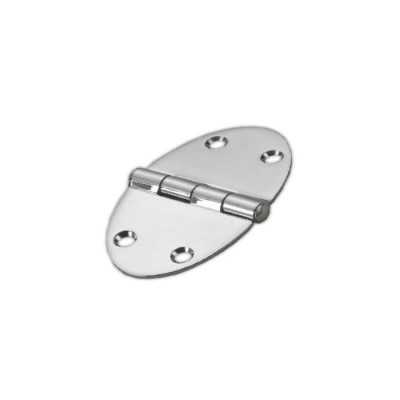 Stainless steel Oval hinge 84x56x2mm Semi-embedded Srew Mounting OS3845201