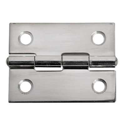Mirror polished stainless steel Rectangular hinge 51x38mm 1.3mm OS3846781