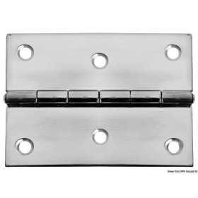 Mirror polished stainless steel Rectangular hinge 75x75mm 1.3mm OS3846785