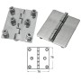 St.steel trapezoidal hinge 76x76mm Thickness 1.7mm Bushings 8 no screws OS3882104