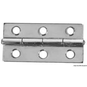 Mirror polished stainless steel Rectangular hinge 60x30mm 1.3mm OS3882201