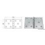 Stainless steel Hinge 130x90mm Thickness 2.5mm OS3882206