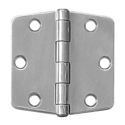 Stainless steel shiny hinge 74x74 mm OS3844009