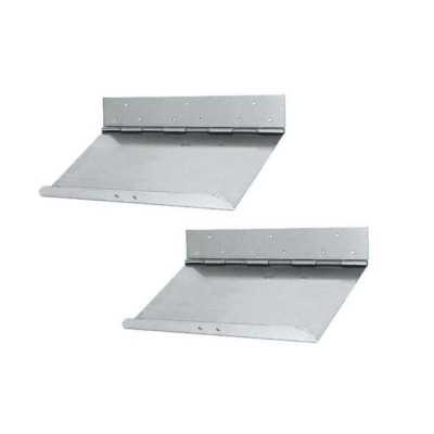Pair of stainless steel flaps - 30x23 cm OS5113401
