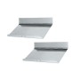 Pair of stainless steel Flaps - 40x23 cmOS5113402