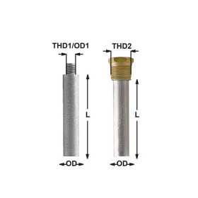 Anodo di Zinco a Barilotto per Scambiatori di Calore GM CATERPILLAR ∅ 16x52+22 mm N80606230352-10%