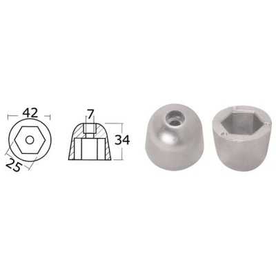 Spare Zinc Anode For SIDE-POWER (Sleipner) Bow - Stern Propellers 101180 OS4307024