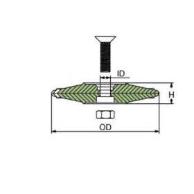 Pair Rose Zinc Anode for Rudder and Flaps Spanish Style ∅ 70 mm 0,224 Kg N80605530035 Pair Rose Zinc Anode for Rudder and Flaps Spanish Style ∅ 70 mm 0,224 Kg N80605530035