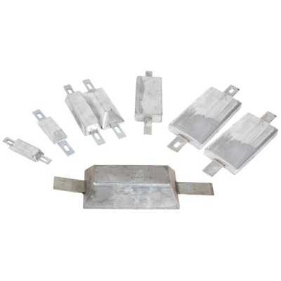 Rectangular Galvanized Iron Anode with Insert for Screw Mounting or Welding 95x34x17 mm 0,26 Kg OS4390701