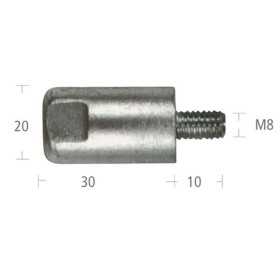 Yanmar zinc anode - 23x40mm 2GM20/3GM30 N80607630810