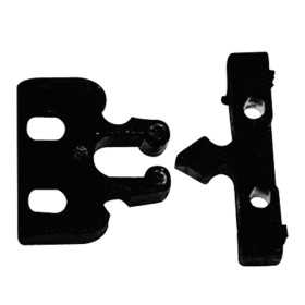 Fermaporta a scatto in plastica nera per bloccare antine N60341500078N-5%