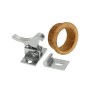 Latch spring for cabinet doors in stainless steel with teak seal N60341500509