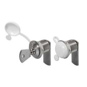 Serratura a cilindro 35mm Ø20mm in ottone cromato e inox con chiave N60341500551-18%