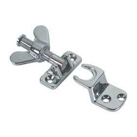 Chromed brass screw lock for doors portholes 40x20mm N60341505062 Chromed brass screw lock for doors portholes 40x20mm N60341505062