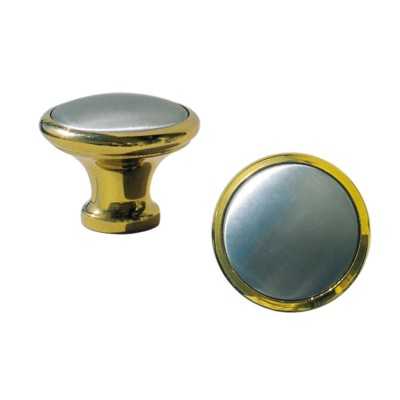 AISI 316 stainless steel and brass Knob N60341542700