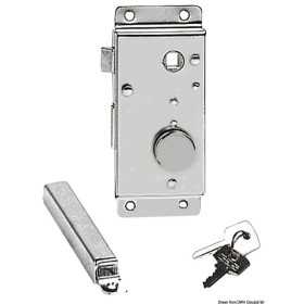 Serratura per porte in ottone cromato 138x58mm Modello Destro OS3813220DE/20-18%
