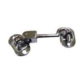 Chromed brass hook doorstopper with double joint 80mm OS3819280
