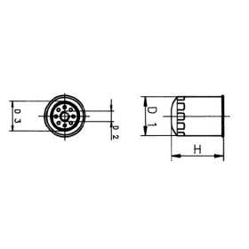 Oil filter - FO111 - Screwed N81951623050 Oil filter - FO111 - Screwed N81951623050