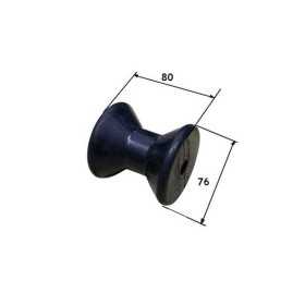Rubber central roller Ø76x80mm Hole 14mm Black colour N11559610239 Rubber central roller Ø76x80mm Hole 14mm Black colour N11559610239